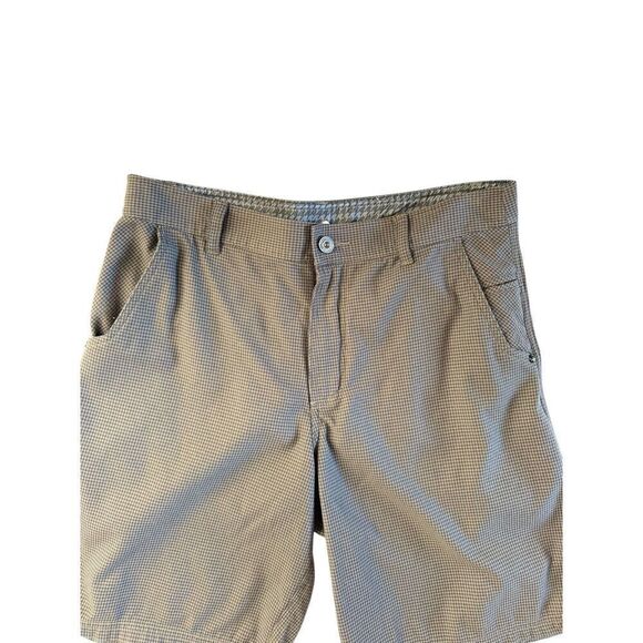 Lululemon Mens Shorts Size 36 Checkered Chino Metal Button Stretch Style - Picture 6 of 14